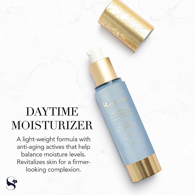 SeneGence DayTime Moisturizer for Normal to Oily Skin, 1.66 Fl Oz, Lightweight Daily Hydration with Anti-Aging Benefits to Control Shine, Reduce Fine Lines and Wrinkles, Dermatologist Tested