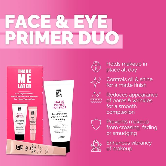 Elizabeth Mott Thank Me Later Face & Eye Primer Bundle, 10g + 30g