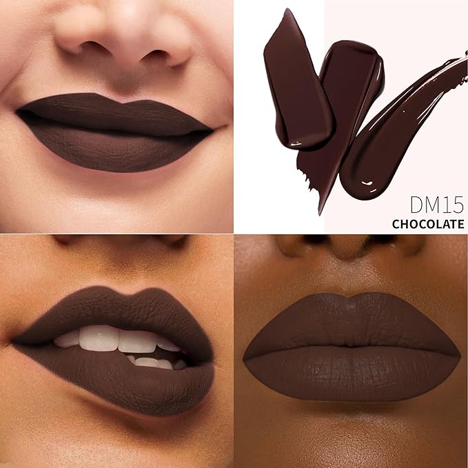 Depuplum Dark Brown Lipstick for Women ColorStay Long Lasting Lipsticks