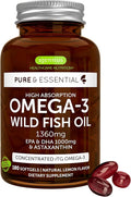 Igennus Ultra Pure Omega 3 rTG Wild Fish Oil 1360mg, 180 Softgels