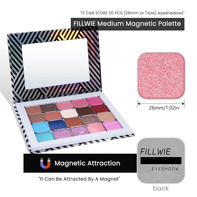 Fillwie Duochrome Chameleon Eyeshadow Single, Peach Pink With Gold Reflects