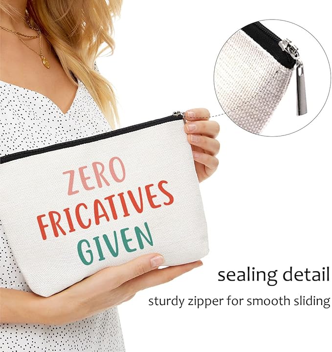 Blue Leaves Funny Speech Makeup Bag Cosmetic Bag