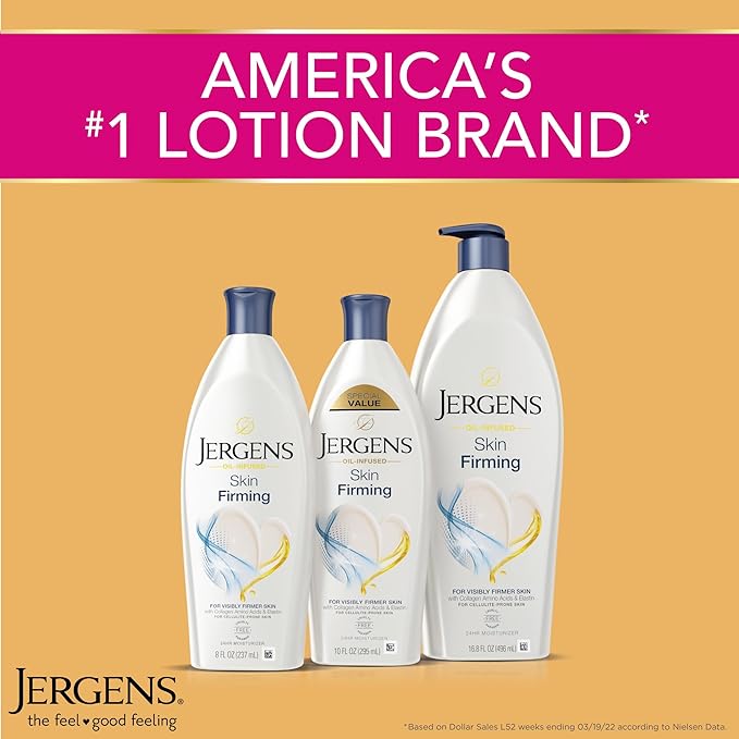 Jergens Skin Firming Body Lotion with Collagen & Elastin, 16.8 fl oz
