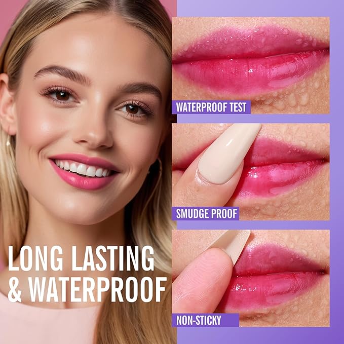 KIMUSE Lip Stain Peel Off, Matte & Waterproof
