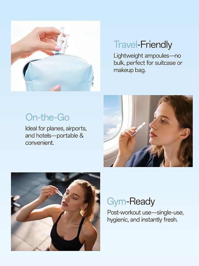 WNP Ultra Hydrating Serum 3% Hyaluronic Acid Smoother Skin|Pre-makeup|Anti-Aging serum for face Single-Use Vials Skincare|for Sensitive skin 60PCS