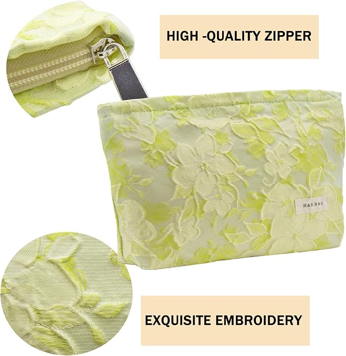 getgto 2 Pcs Makeup Bags, Large Cosmetic Bag Travel Toiletry Bag