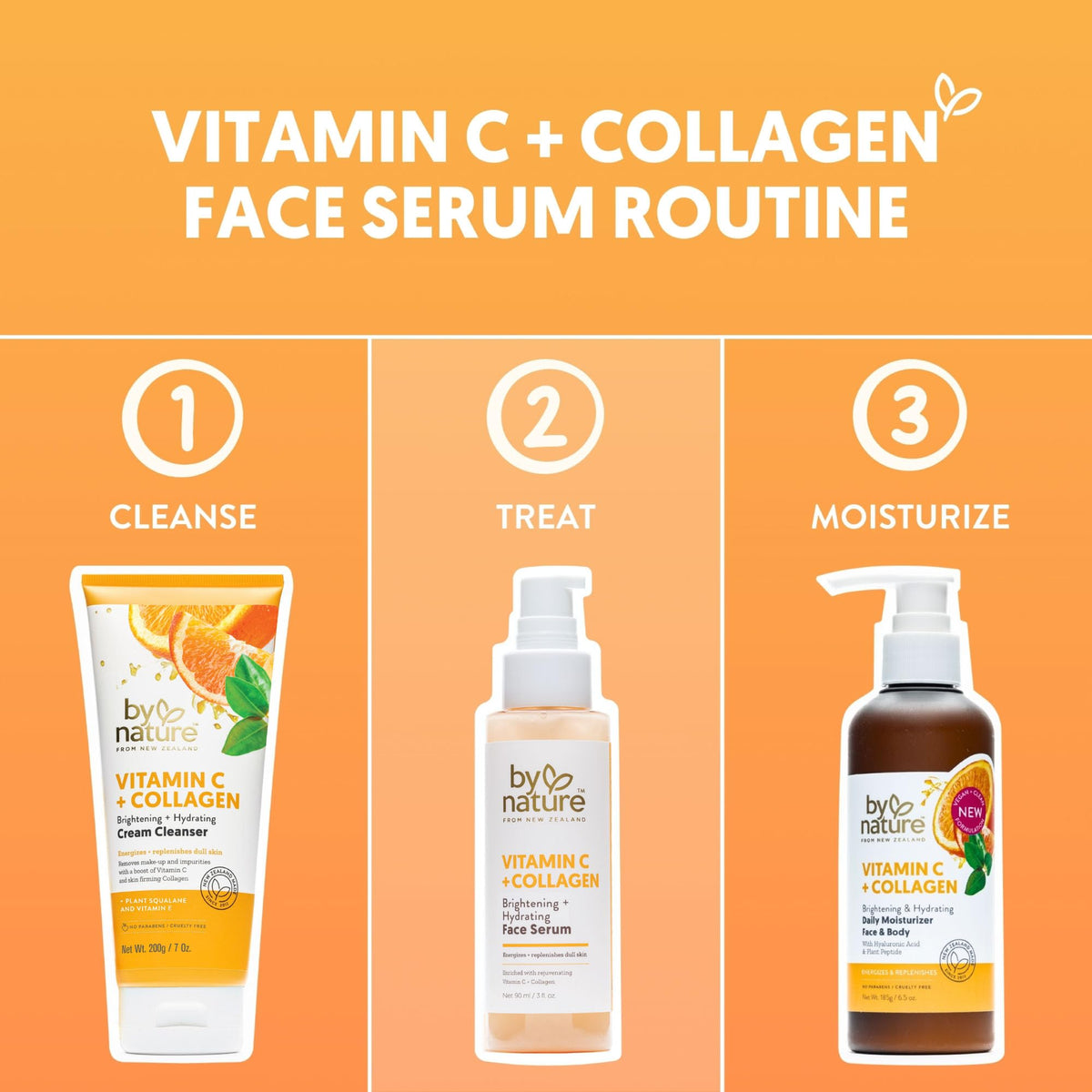 By Nature Vitamin C + Collagen Face Serum - 3 fl. oz