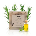 ZÆT 4-Pack Rosemary Bar Soap – Made with Rosemary Leaves, Olive Oil and Coconut Oil - Handmade Soap Bar for Face, Body and Hands - Gently Cleanses and Hydrates All Skin Types- For Men and Women