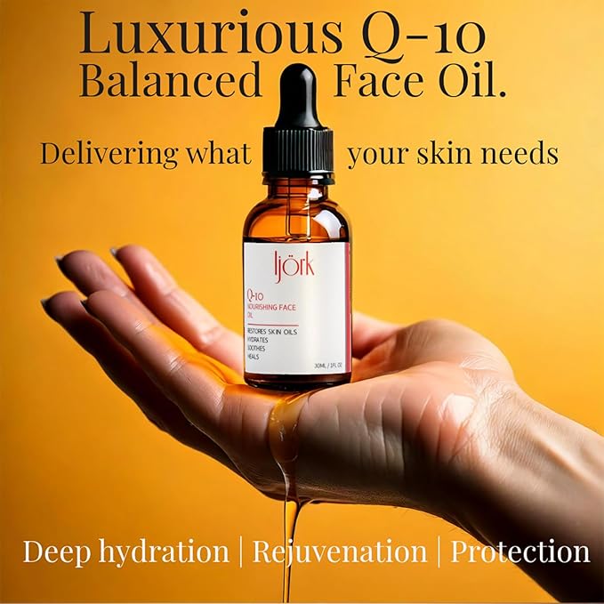 ljörk Q-10 Face Oil | 15 in 1 Powerful Anti-Aging Facial Oil with CoQ10, Vitamin C & E | Hydrating, Lightweight Oil for Radiant Skin