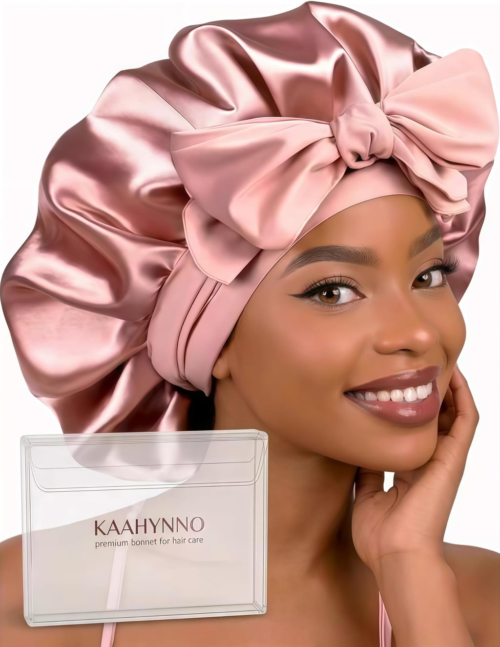 Adjustable Silk Bonnet Satin Curly Hair Wrap for Sleeping Women Anti Frizz