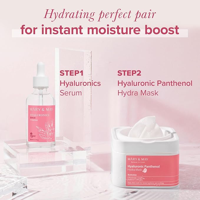 Mary&May Hyaluronic Acid Serum, 6 Types HA, 2.71 fl.oz