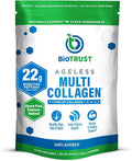 BioTrust Multi Collagen Peptides Powder - Hydrolyzed, Unflavored, Grass Fed
