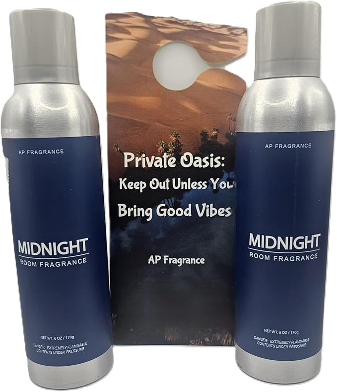 Belfair Oaks Midnight - Air Freshener Spray - Concentrated Room Deodorizer for Home, Car, Office, 2 Pack