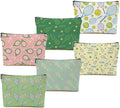 6 PCs Inspirational Tennis Makeup Bag Accessories Cosmetic Bag