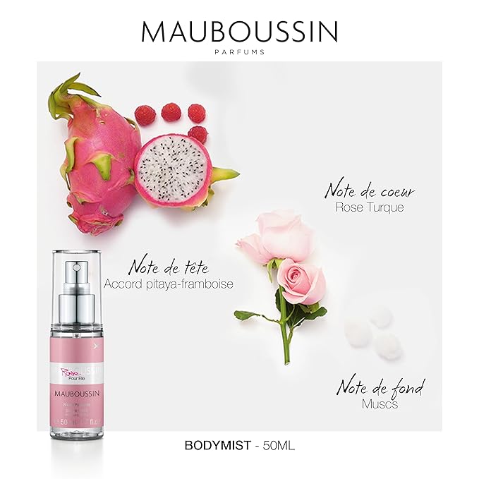 Mauboussin - Pour Elle Body Mist Set 3x50ml (3x1.7 Fl Oz): Pour Elle, Elixir & Rose