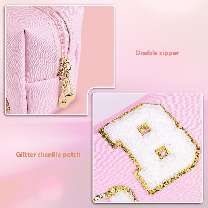 Elilier Sister Girlfriend Gifts Makeup Bag Make Up Bag Cosmetic Bags for Women Friend Teacher Birthday Gifts Bridal Shower Gift Ideas (Small)