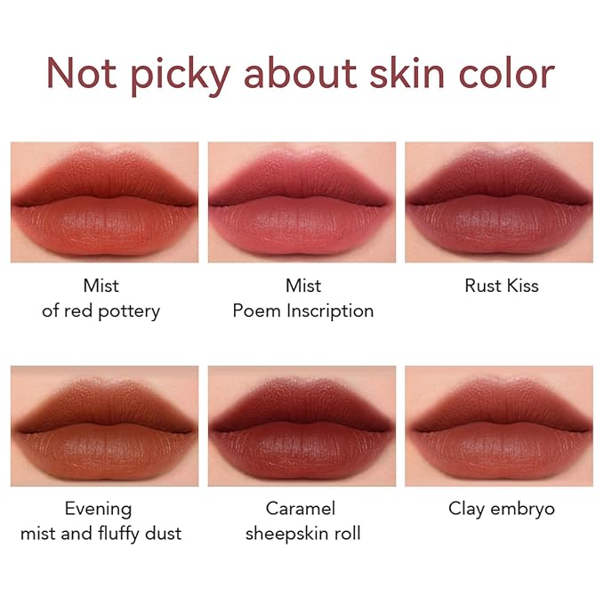 Matte Lipstick for Women, Long Lasting Moisturizing Lip Stain, Waterproof Lip Color Makeup (Cameo Pink)