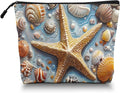 Scribesense Cosmetic Bags Travel Makeup Toilet Case Waterproof Pouch for Women Girls 6.7X9.45inches - The Enchanting Allure of Marine Treasures