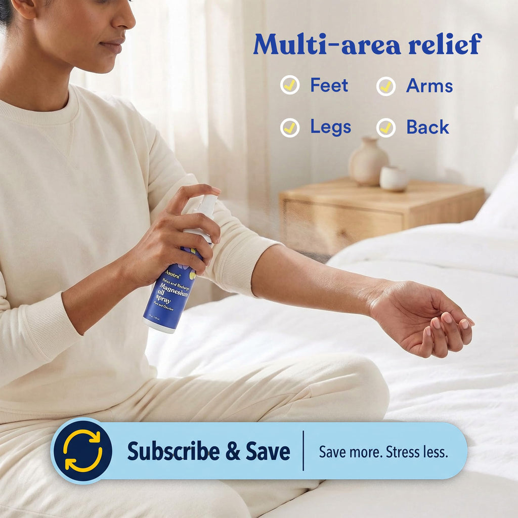 ASUTRA Zechstein Pure Magnesium Oil Spray for Feet and Leg Cramps, Topical