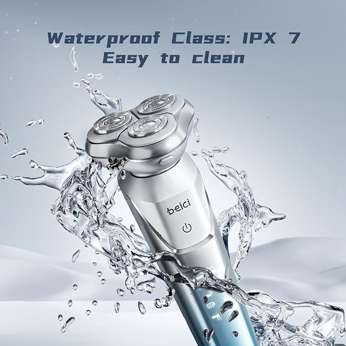 Men's Shaver Electric Rotary Razor 3D Floating Cutter Head Waterproof Shaving with Led Display X3 Series Gift