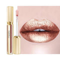 Depuplum Nude Lipsticks for Women Metallic Glitter Lipstick Long Lasting