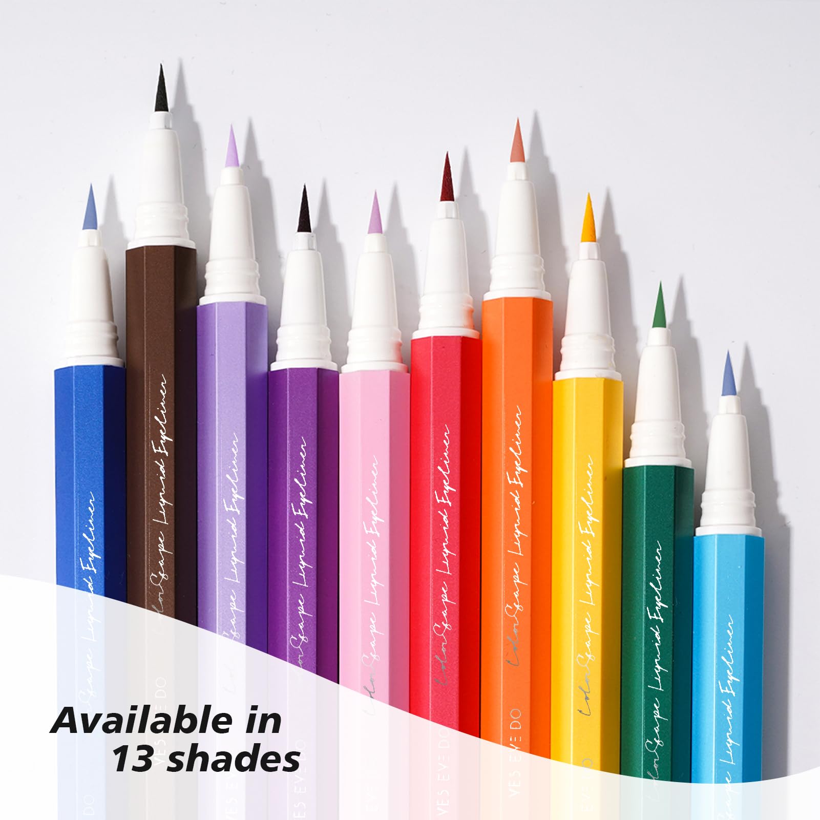 YES.EYE DO Liquid Eyeliner, Deep Blue Eyeliner Pen, Long Lasting Blue Eye Liner with Felt Tip, Precision Colored Eye Liner Pen, Water Removable, Easy to Use, Body Art Use (Midnight Wave)