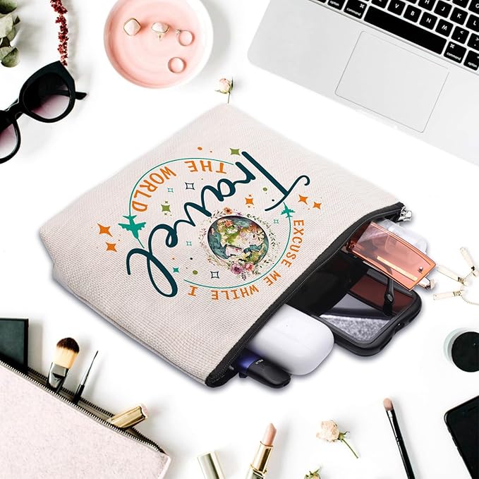 CEASQVAA Travel Gifts for Women: Cosmetic Bag - Best for International Travelers & Weekend Trips