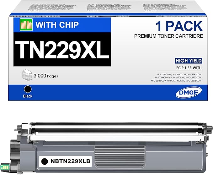 TN229XL Compatible with Brother TN229XL Black Toner Cartridge 1 Pack