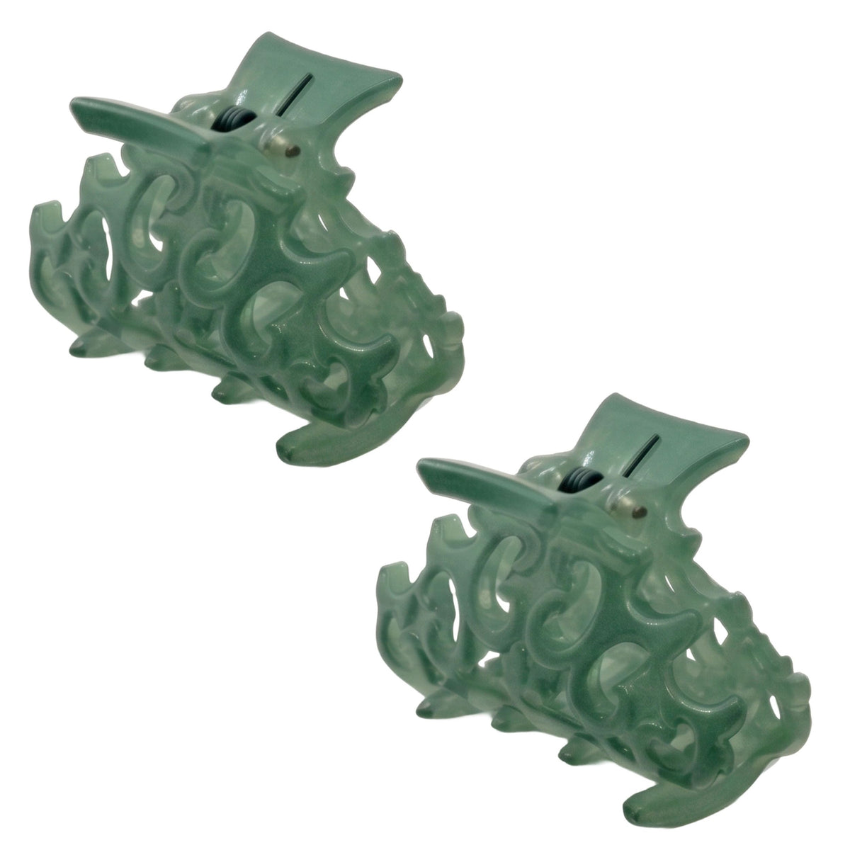 Camila Paris CP2403 French Hair Clip for Women, Large Green, Antique, Girls Hair Claw Clips Jaw Fashion Durable and Styling Hair Accessories for Women, Made in France