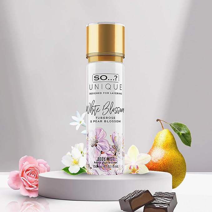 Unique Body Mist - White Blossom by So…? for Women - 5.1 oz Body Mist - Pack of 2