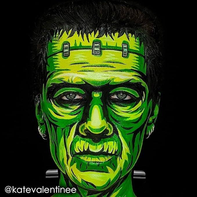 Mehron Makeup CreamBlend Stick | Face Paint, Body Paint, & Foundation Cream Makeup | Perfect for Halloween.75 oz (21 g) (Ogre Green) | Made in the USA