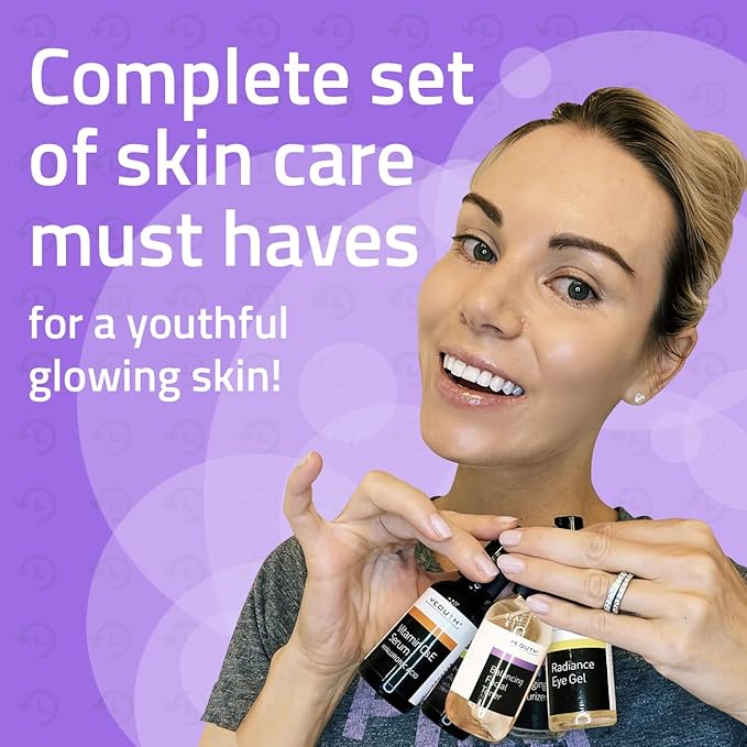 YEOUTH Skin Care Set for Complete Daily Skincare Routine 5-Piece
