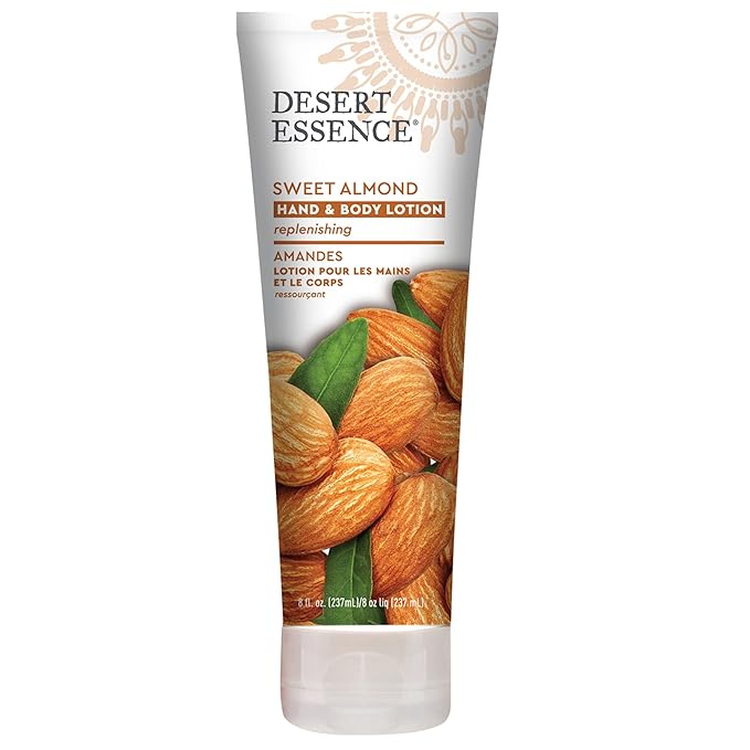 Desert Essence Sweet Almond Hand and Body Lotion, 8 fl oz
