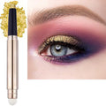 SAUBZEAN Gold Eyeshadow Stick Makeup, Highlighter Matte Cream Eye Shadow Pencil, Waterproof Hypoallergenic Long Lasting Crayon, Glitter Primer Palette Shimmer Eyeliner Pen wiht Soft Brush