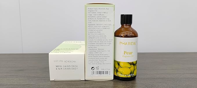 PHATOIL Pear Fragrance Oil for Diffuser Aromatherapy 3.38FL.OZ