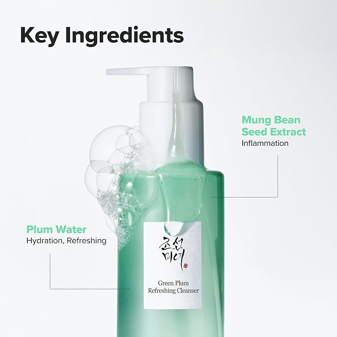 Beauty of Joseon Green Plum Refreshing Cleanser Gel Type Deep Pore Cleansing, Face Wash, For All Skin Types, Korean Skincare 200ml, 6.76 fl.oz