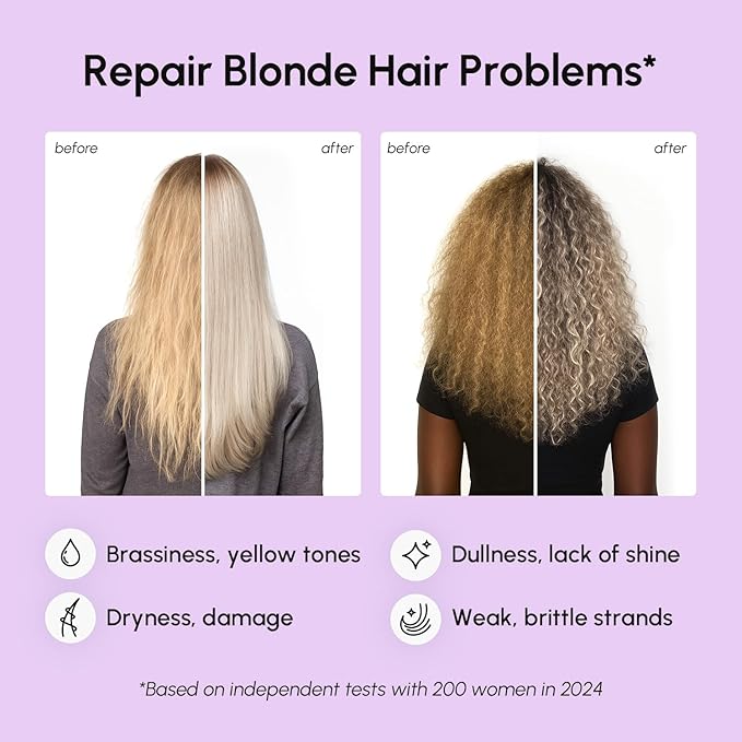 MAREE Deep Conditioning Hair Mask for Damaged Hair Treatment – Keratin Hair Care for Hydrating Growth Repair Moisturizing – Dry Curly Color Refreshing – 10 Fl Oz, Purple