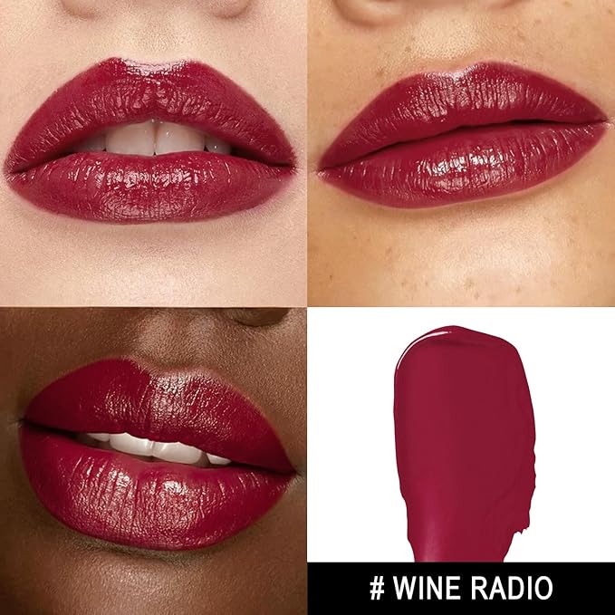 MAKI YIKA Moisture Dark Red Lipstick for Women Hydrate Tinted Lip Balm