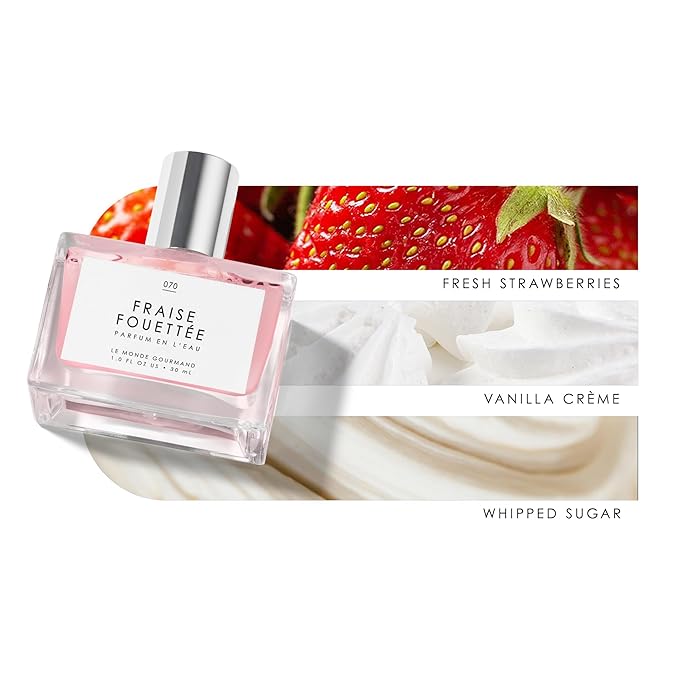 Le Monde Gourmand Fraise Fouettée Spray Eau de Parfum - Vanilla, Strawberry, Sugar Perfume Notes -1 fl oz (30 ml)