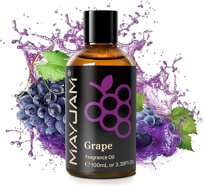 MAYJAM Grape Fragrance Oil for Diffusers for Home, 3.38FL.OZ