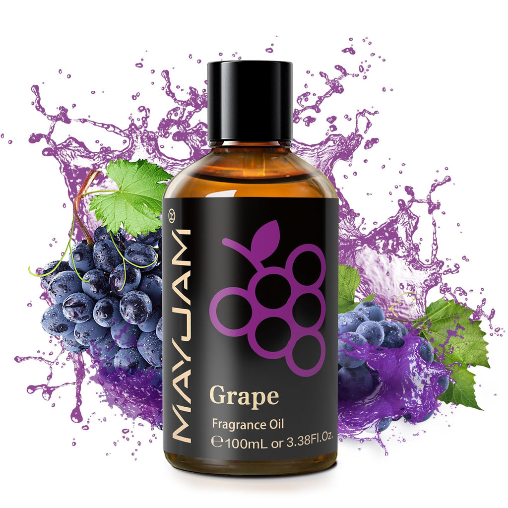 MAYJAM Grape Fragrance Oil for Diffusers for Home, 3.38FL.OZ