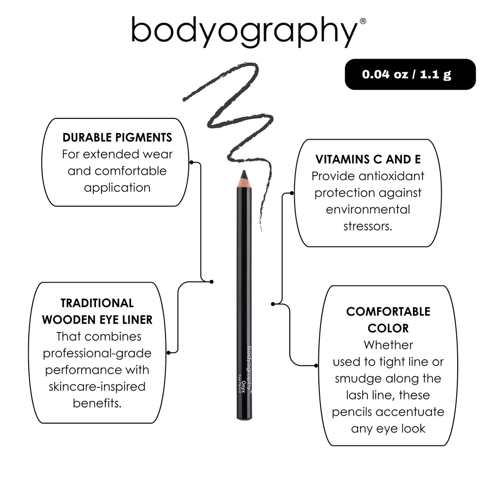 Bodyography Cream Eye Pencil, Virgin - White Wooden Eyeliner for Eyes & Eyebrows, Long-Lasting Cruelty-Free Coconut Oil Cosmetic Liner