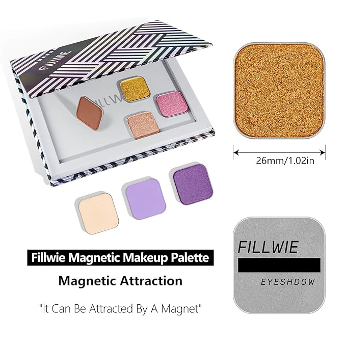 Fillwie Antique Gold Shimmer Eyeshadow Single Refill - Ginger Gleam (Gold)