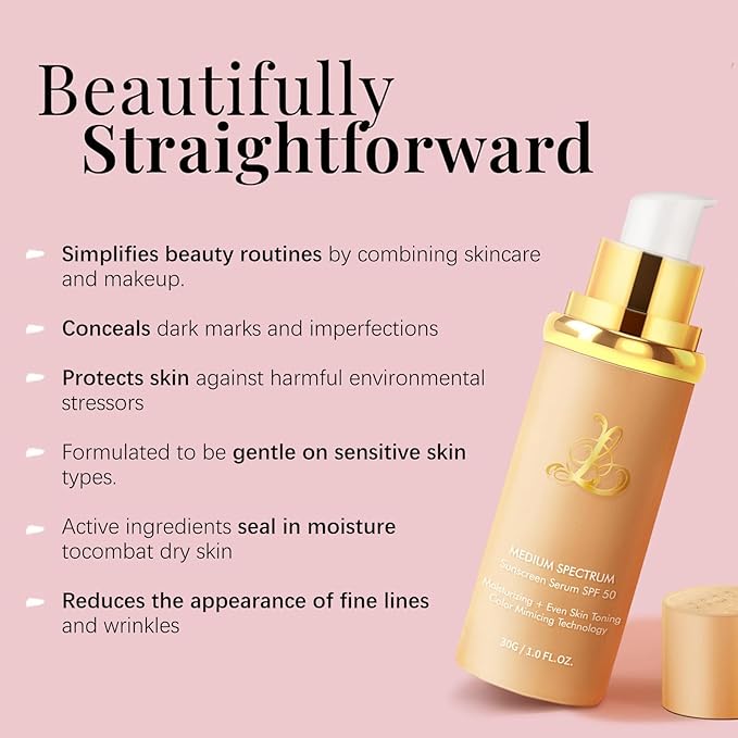 SPRINGSKY 4-in-1 Color Changing Liquid Foundation SPF 50, Medium (SET 1)