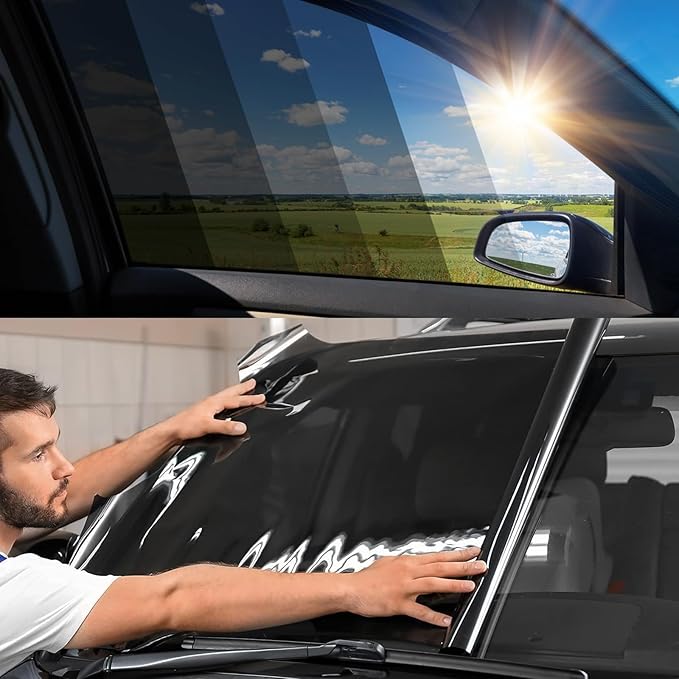 TOYOCO Ceramic Car Window Tint Film, 35% VLT, 36" x 15FT Window Privacy Film, No Signal Interference, 99% UV Protection & Scratch-Resistant for Side & Rear Windows, DIY Install