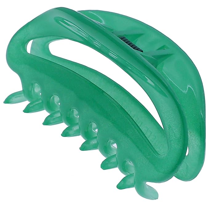 Camila Paris CP3079 French Hair Clip for Women, Small Green, Girls Hair Claw Clips Jaw Fashion Durable Styling Hair Accessories for Women, Strong Hold No Slip Grip, Made in France
