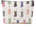 DHKG Cute Cat Makeup Bag Cat Gifts Cosmetic Bag Cat Lover Gifts for Women Girls Friends Wife Cat Themed Gifts Cat Stuff Travel Organizer Zipper Pouch Graduation Birthday Friendship Gifts