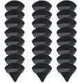 24 Pieces Triangle Powder Puff, Washable Cotton Face Makeup Puff for Loose Powder Body Cosmetic Foundation Sponge Makeup Tool (24Black)