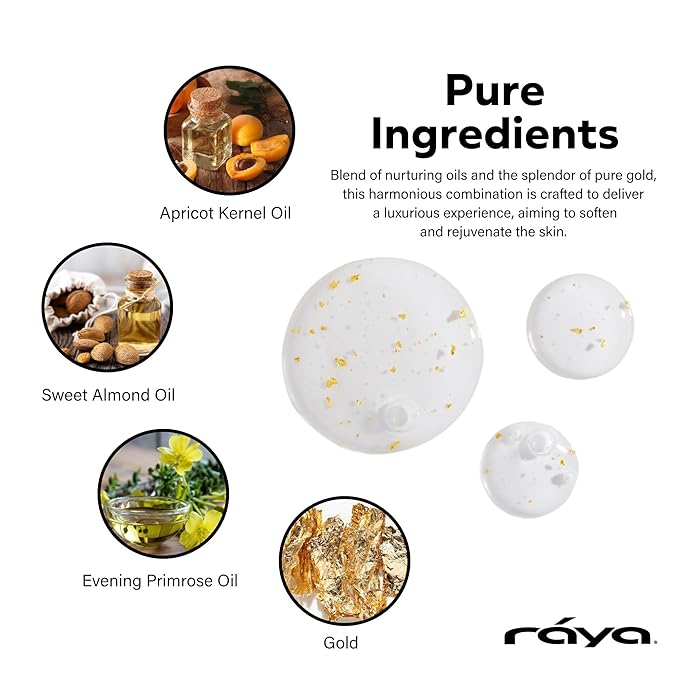 RAYA 24K Gold Age-Defy Suspension (510) - Facial Serum with Pure 24 Karat Gold for All Skin Types - Softens Skin and Helps Minimize the Appearance of Fine Lines and Wrinkles