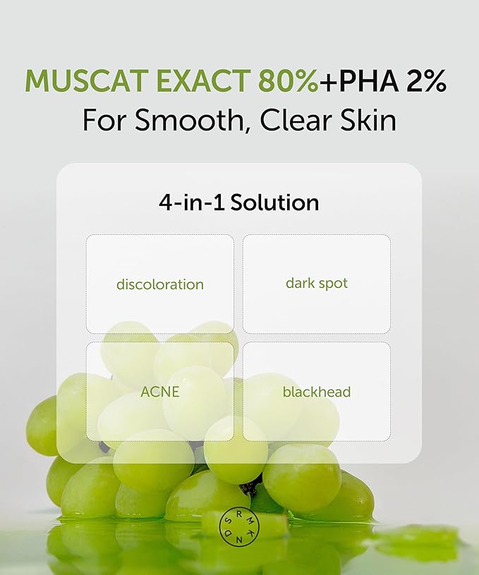 SERUMKIND Muscat Clearing Drop Serum, Blemish, Breakout & Pore Care with Shine Muscat & PHA, Gentle Exfoliation & Brightening, Korean Skincare (1.01 fl oz / 30 ml)